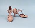 Image of Pink silk heels, ca. 1920s