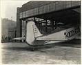 Image of Boeing Model 80-A plane tail section, October 1, 1929