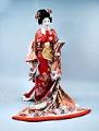 Image of Mannequin dressed to represent Japanese court lady Shizuka Gozen, ca. 1951