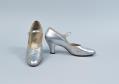 Image of Silver shoes with straps, ca. 1920s