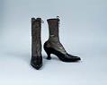 Image of High top two-toned boots, ca. 1905