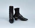 Image of Pair of black kid leather boots, 1890