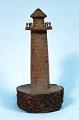 Image of Miniature lighthouse with wood from the Lone Tree in Gray's Harbor, 1921