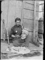 Image of Atlieu, Nuu-cha-nulth carver, Neah Bay, circa 1900