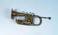Image of Brass cornet with rotary valves, ca. 1850
