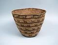 Image of Skokomish basket featuring wolves and dogs, ca. 1900