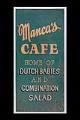 Image of Sign (one of two) from Manca's Café in Seattle, ca. 1900