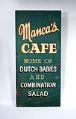 Image of Sign from Manca's Café in Seattle, ca. 1900
