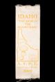 Image of Ribbon commemorating the 1909 Alaska-Yukon-Pacific Exposition (AYPE), featuring the state of Idaho