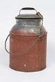 Image of Galvanized metal milk can or water can, ca. 1900-1920