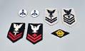 Image of WAVES shoulder rank patches, ca. 1943