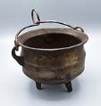 Image of Three-legged pot with handle, ca. 1850s
