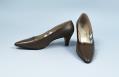 Image of Designer taupe walking pumps, 1963