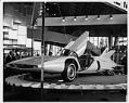Image of Firebird III on display in General Motors exhibit, Seattle World's Fair, 1962