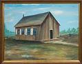 Image of Painting of Maple School, the first schoolhouse in King County, 1862-1895, by Beulah Maple Norman, ca. 1960