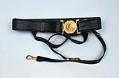 Image of World War I Navy Officer's black leather belt, ca. 1914