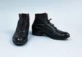 Image of Black leather dress shoes, ca. 1910