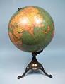 Image of Terrestial globe on brass stand, ca. 1930