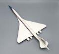 Image of Model, Boeing 2707 Supersonic Transport (SST) airplane, ca. 1965