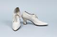 Image of White kid leather oxford heels, 1915