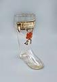 Image of Souvenir boot-shaped beer glass from Café Germania in Seattle, ca. 1901-1916
