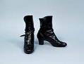Image of Black heeled boots from Wallin & Nordstrom, ca. 1901-1929
