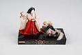 Image of Court doll with chin dog from a Girls’ Day set, ca. 1930-1940