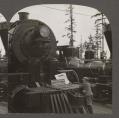 Image of Mallet articulated Compound Locomotive on display, Alaska-Yukon-Pacific Exposition, Seattle, 1909