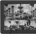 Image of Visitors on warship, Navy Day, Seattle, 1908