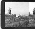 Image of F.M. Hopwood standing on current site of Montlake Bridge, Seattle, 1907