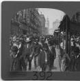 Image of Crowds walking at Second and Union, Seattle, 1908