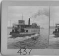 Image of Ferry and rowboat, Seattle, 1908