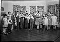 Image of Children saluting flag at Junior League Convalescent Home, Seattle, 1934