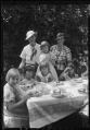 Image of Seattle Children's Home residents eating outdoors, Seattle, 1933