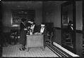 Image of Traveler's aid desk at Oregon-Washington Station, Seattle, circa 1925