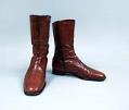 Image of Brown calf boots worn by John Doyle Bishop, ca. 1960s-1970s