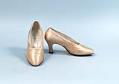 Image of Peach satin pumps, 1920s-1930s