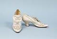 Image of White kid leather wedding heels, 1905