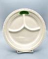 Image of White china plate from Brehm's delicatessen, Seattle, ca. 1930s