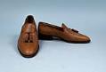 Image of Italian tan loafers worn by John Doyle Bishop, ca. 1960s-1970s