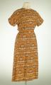 Image of Woman's day dress with Chilkat blanket pattern, ca.1935