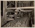 Image of Men at picking table at Cannon Mine bunkers, Franklin, circa 1915