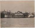 Image of Columbia & Puget Sound Railroad Pier C, with Steamers Gleaner and City of Seattle, Seattle, circa 1907