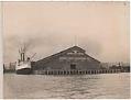 Image of Pacific Coast Steamship Co. Pier D with Steamer Spokane in dock, Seattle, circa 1907