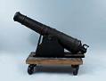 Image of Cannon from Imperial Russian Navy sidewheel gunboat, the POLITKOFSKY, ca. 1850s