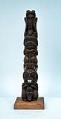 Image of Model totem pole made by Ralph Bennett, ca. 1980