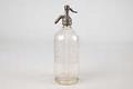 Image of Clear glass soda seltzer bottle, 