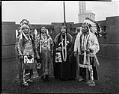 Image of Two Yakama couples in traditional dress, Seattle, January 29, 1921
