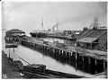 Image of Talbot Coal Company wharf and Yesler's Wharf, 1878