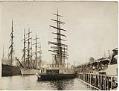 Image of Ships in a Puget Sound port, circa 1907